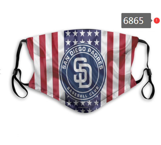 2020 MLB San Diego Padres #1 Dust mask with filter